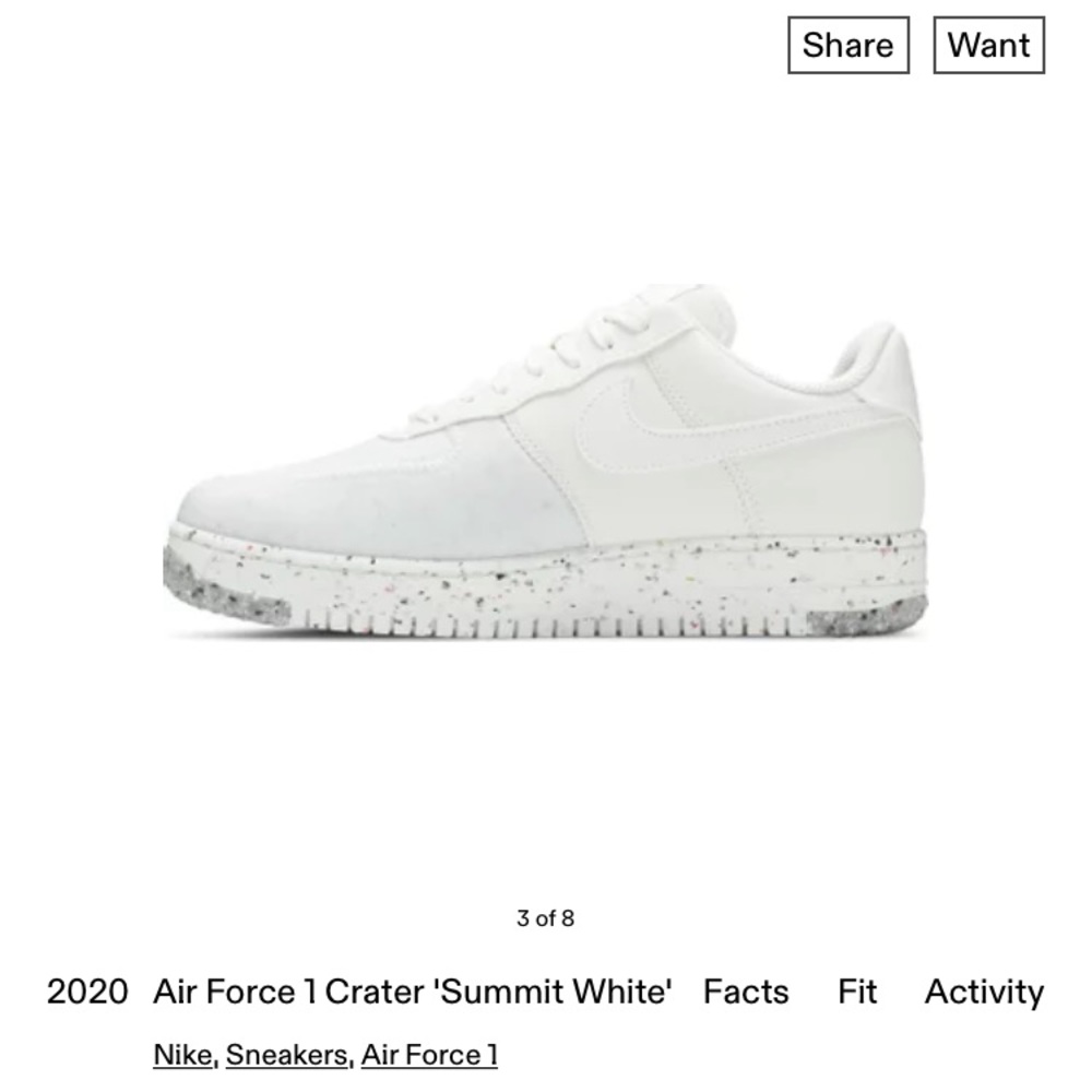 Air Force 1 Crater 'Summit White'